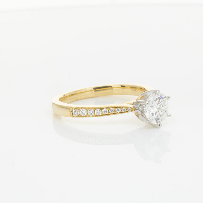 18ct Yellow Gold .70ct Diamond Zenith Ring-Ring-Walker & Hall