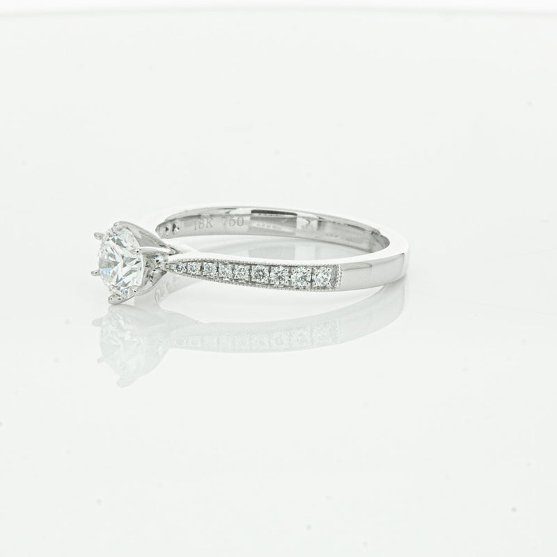 18ct White Gold .50ct Diamond Zenith Ring-Ring-Walker & Hall
