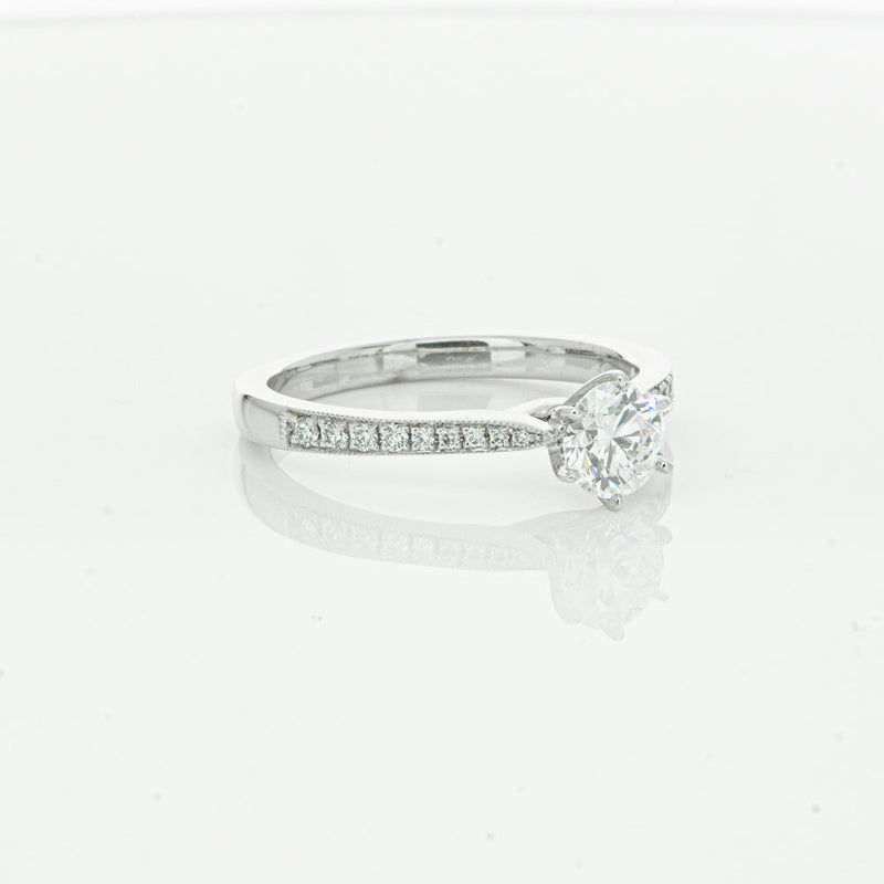 18ct White Gold .50ct Diamond Zenith Ring-Ring-Walker & Hall