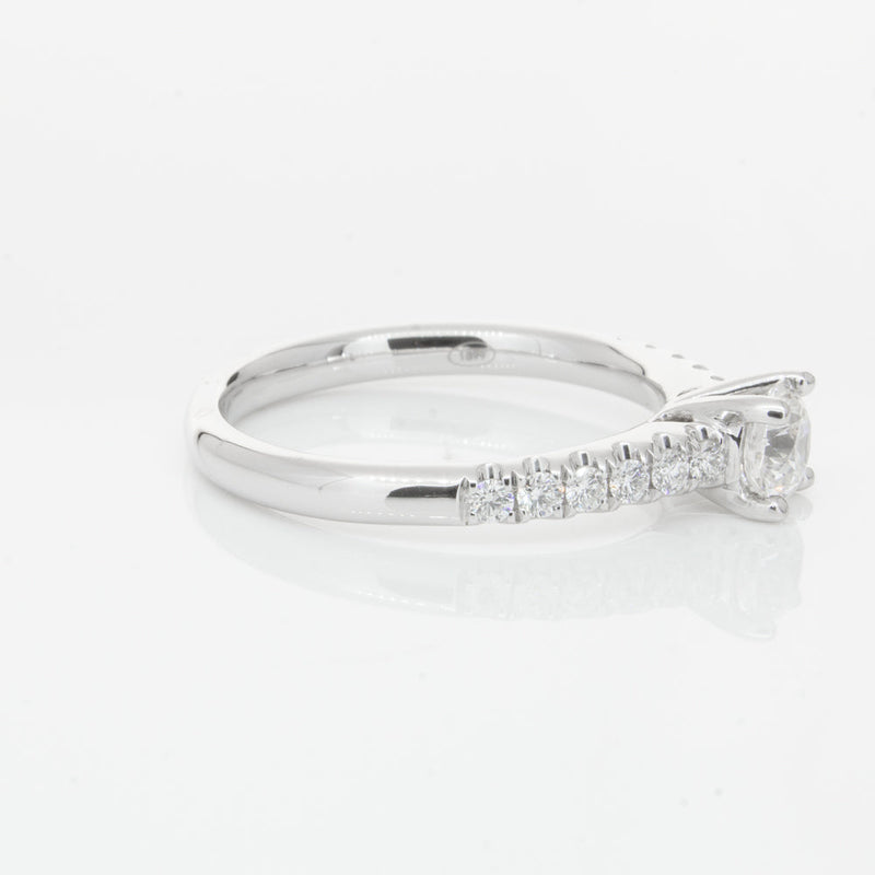 18ct White Gold .50ct Diamond Meridien Ring-Ring-Walker & Hall