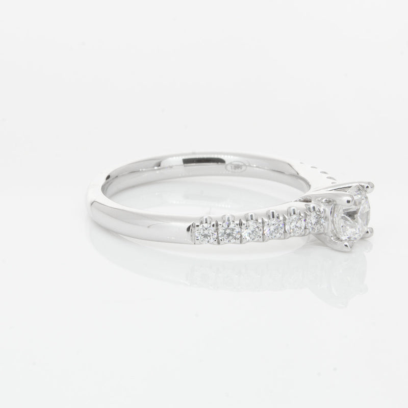 18ct White Gold .50ct Diamond Meridien Ring-Ring-Walker & Hall