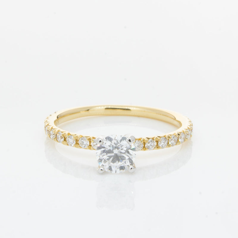 18ct Yellow Gold .51ct Diamond Comet Ring-Ring-Walker & Hall
