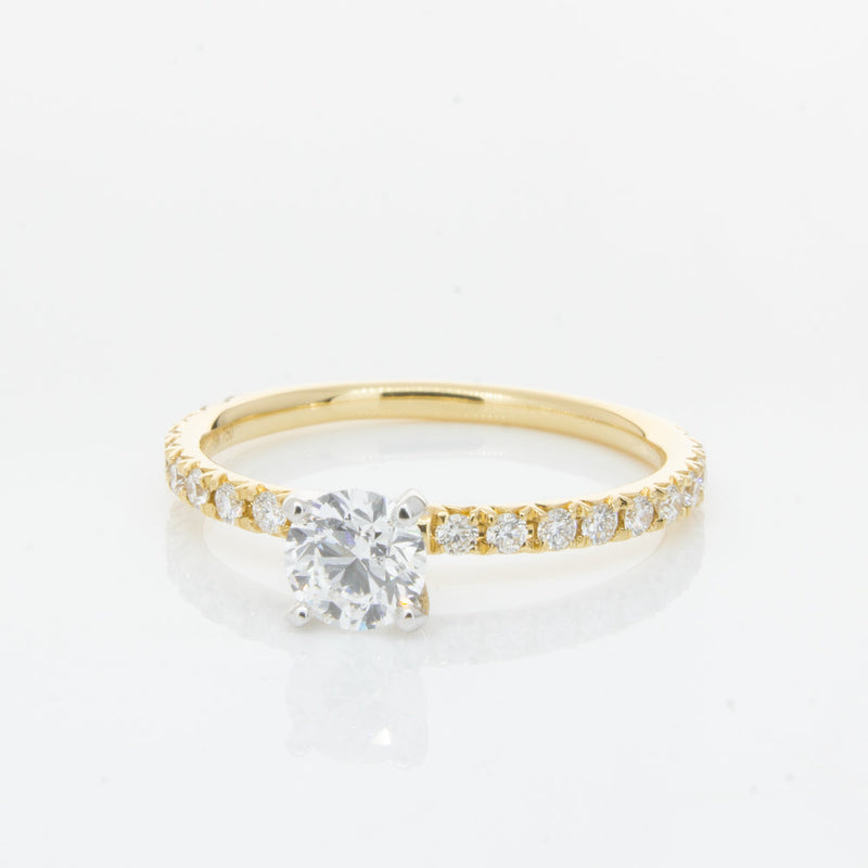 18ct Yellow Gold .51ct Diamond Comet Ring-Ring-Walker & Hall
