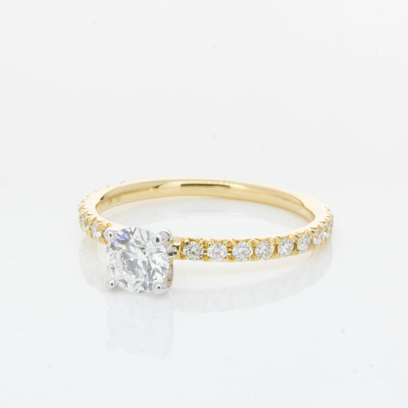 18ct Yellow Gold .51ct Diamond Comet Ring-Ring-Walker & Hall