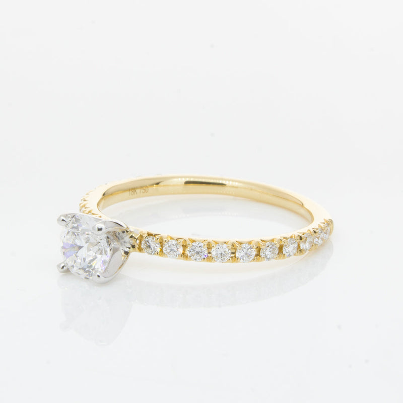 18ct Yellow Gold .51ct Diamond Comet Ring-Ring-Walker & Hall