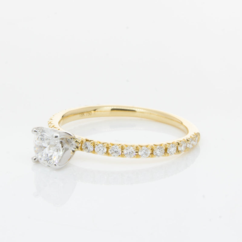 18ct Yellow Gold .51ct Diamond Comet Ring-Ring-Walker & Hall