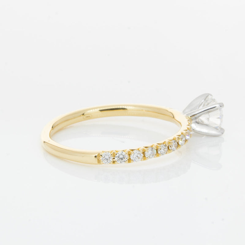 18ct Yellow Gold .51ct Diamond Comet Ring-Ring-Walker & Hall