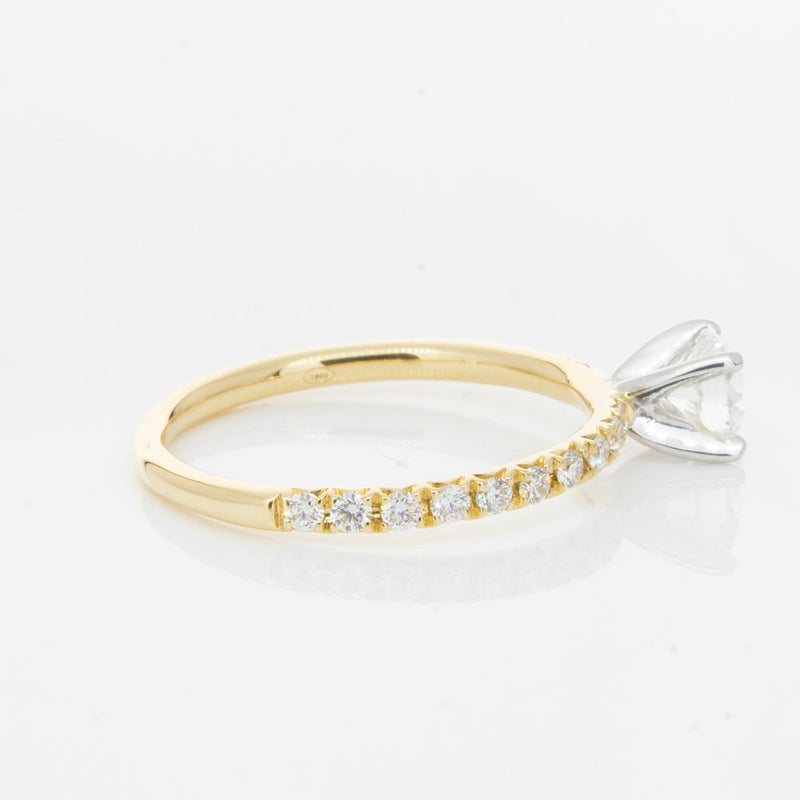 18ct Yellow Gold .51ct Diamond Comet Ring-Ring-Walker & Hall