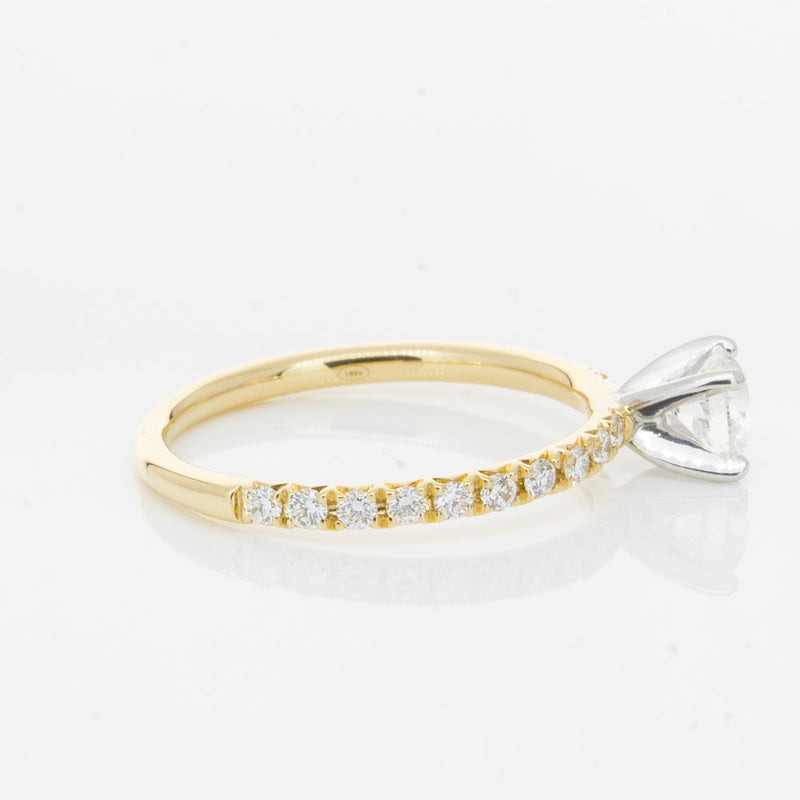 18ct Yellow Gold .51ct Diamond Comet Ring-Ring-Walker & Hall