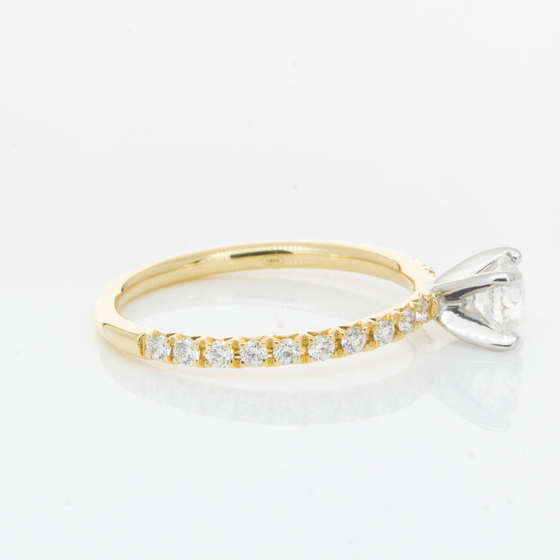 18ct Yellow Gold .51ct Diamond Comet Ring-Ring-Walker & Hall