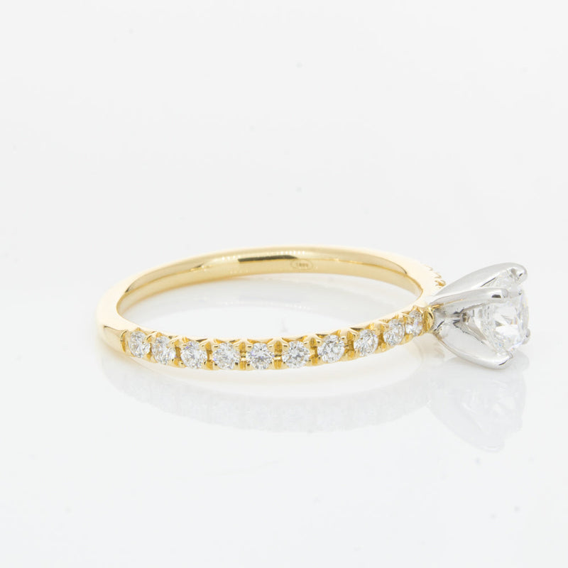 18ct Yellow Gold .51ct Diamond Comet Ring-Ring-Walker & Hall