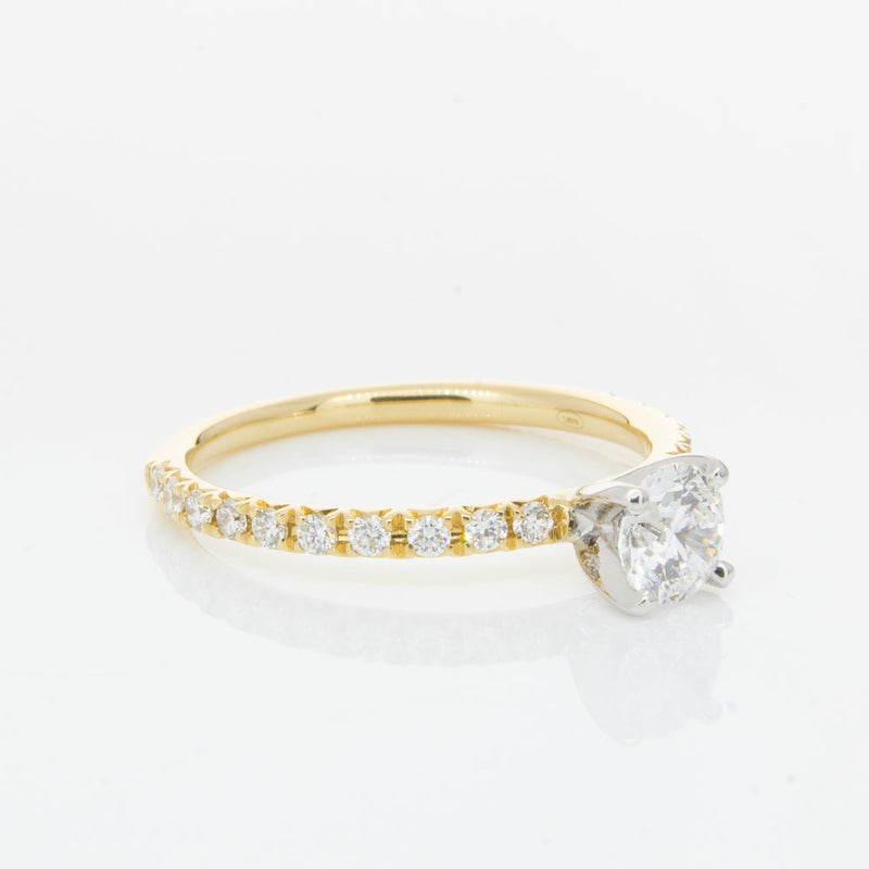 18ct Yellow Gold .51ct Diamond Comet Ring-Ring-Walker & Hall