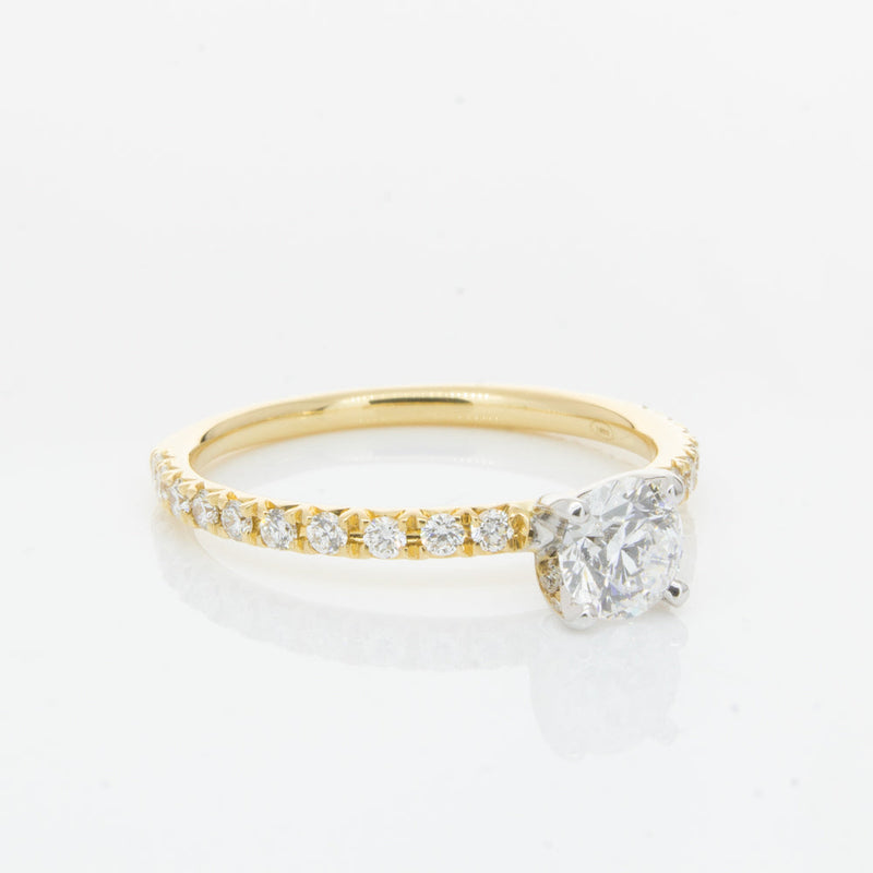 18ct Yellow Gold .51ct Diamond Comet Ring-Ring-Walker & Hall