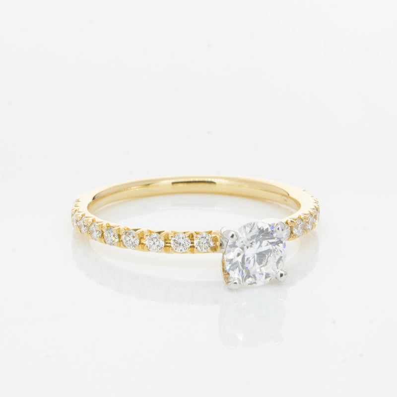 18ct Yellow Gold .51ct Diamond Comet Ring-Ring-Walker & Hall