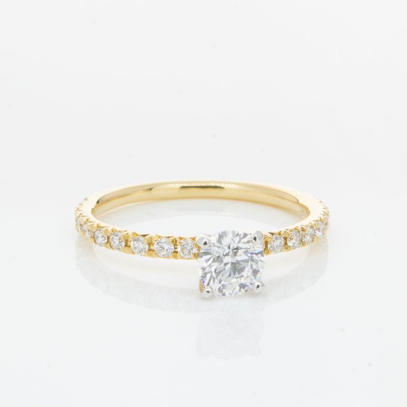 18ct Yellow Gold .51ct Diamond Comet Ring-Ring-Walker & Hall