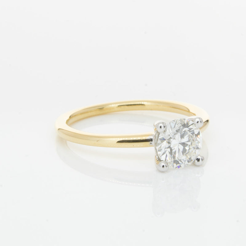 18ct Yellow Gold 1.00ct Diamond Melba Ring-Ring-Walker & Hall