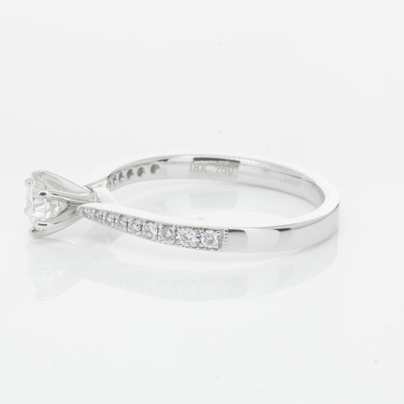 18ct White Gold .30ct Diamond Zenith Ring-Ring-Walker & Hall
