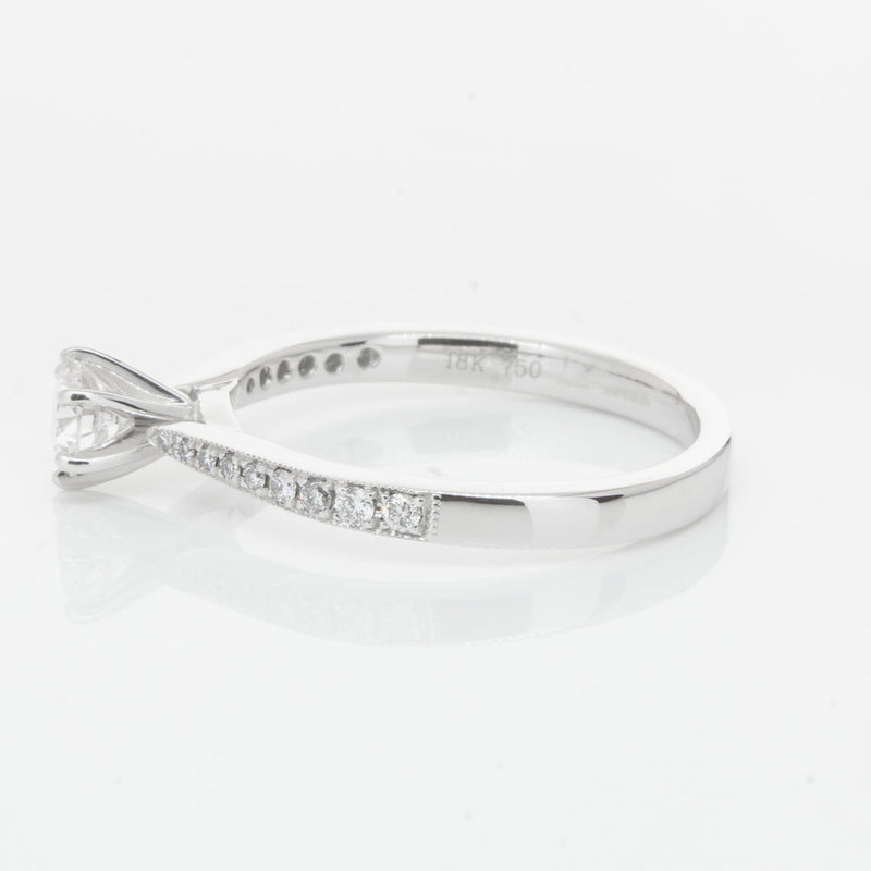 18ct White Gold .30ct Diamond Zenith Ring-Ring-Walker & Hall