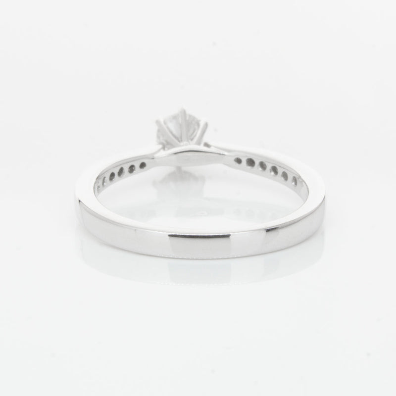 18ct White Gold .30ct Diamond Zenith Ring-Ring-Walker & Hall