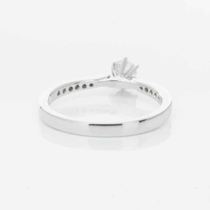 18ct White Gold .30ct Diamond Zenith Ring-Ring-Walker & Hall