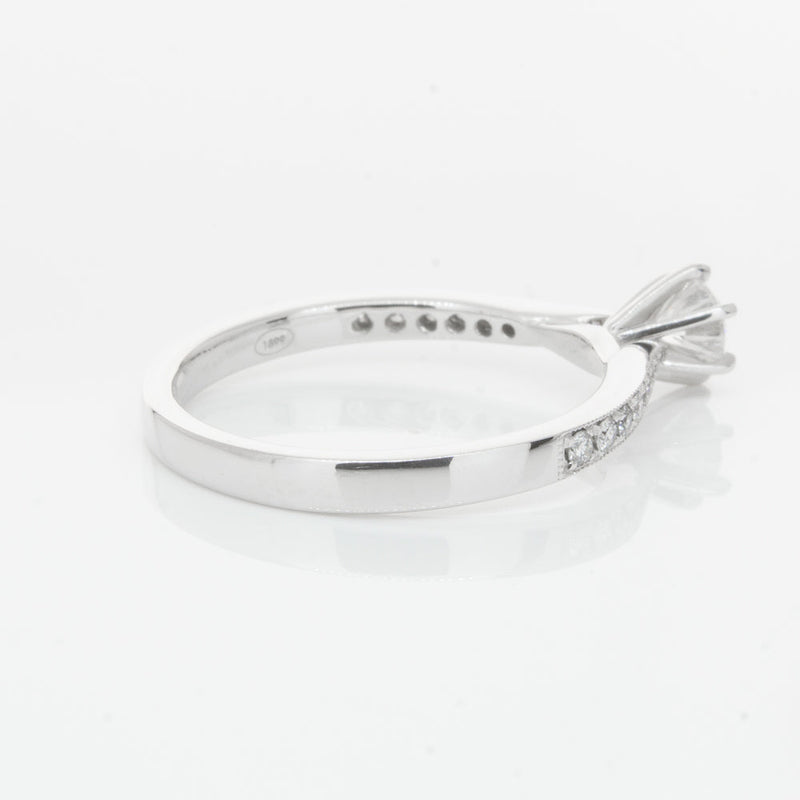 18ct White Gold .30ct Diamond Zenith Ring-Ring-Walker & Hall