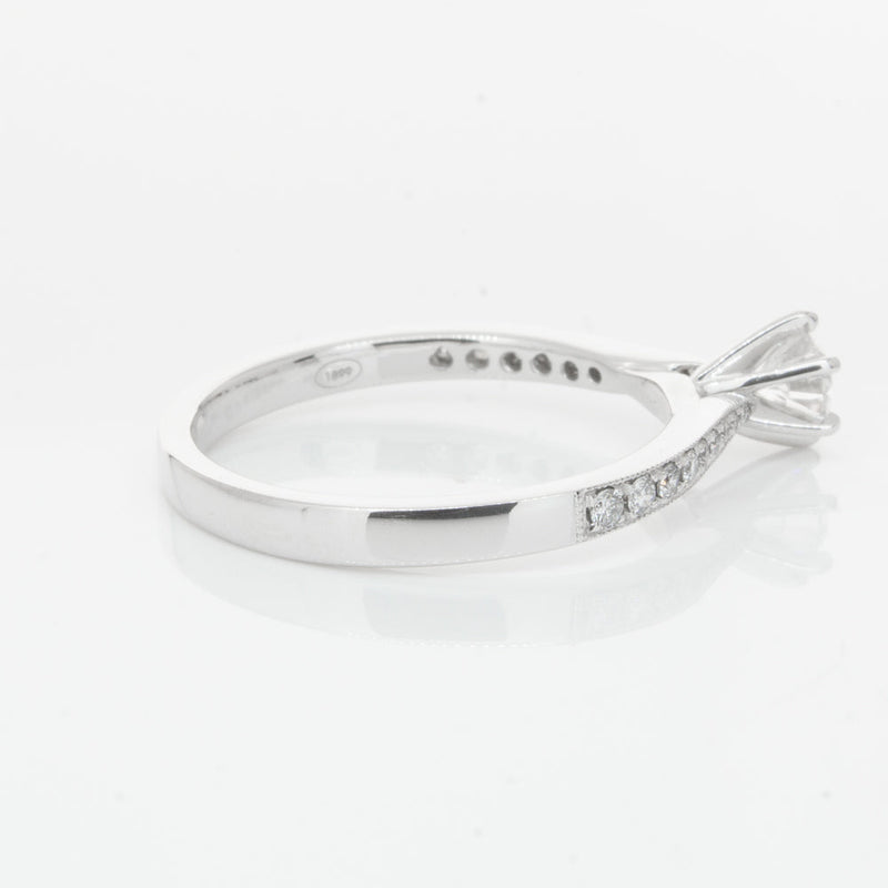 18ct White Gold .30ct Diamond Zenith Ring-Ring-Walker & Hall