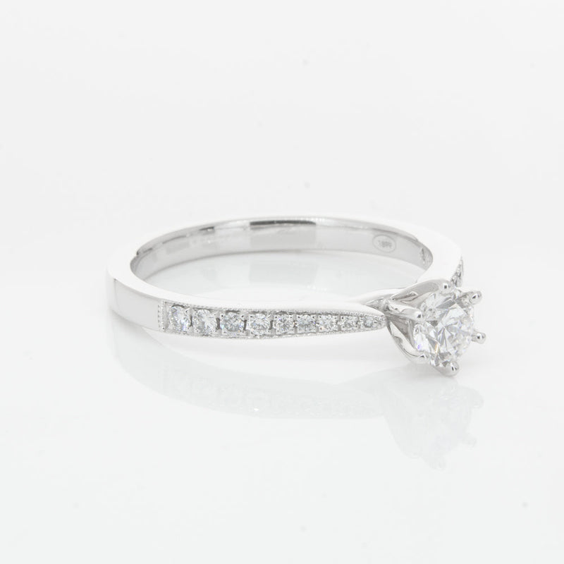 18ct White Gold .30ct Diamond Zenith Ring-Ring-Walker & Hall