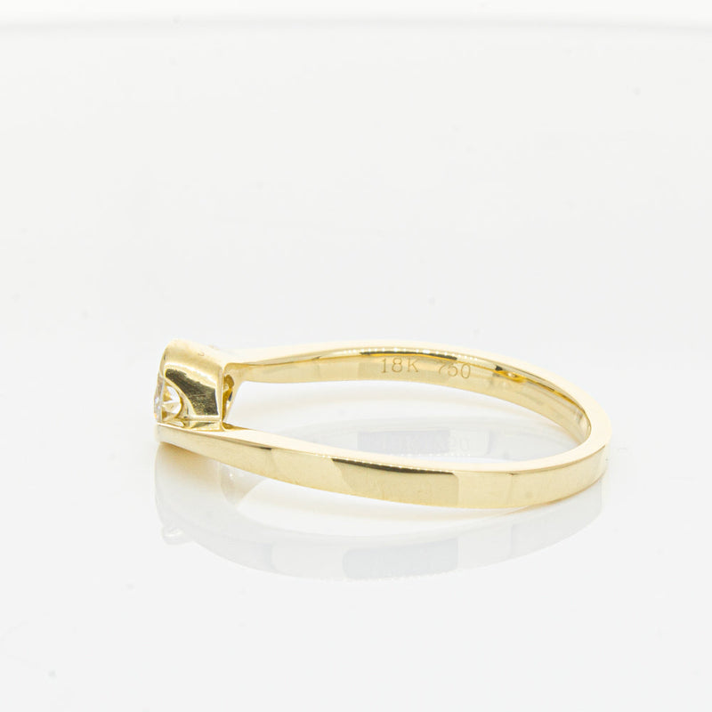 18ct Yellow Gold .30ct Diamond Embrace Ring-Ring-Walker & Hall