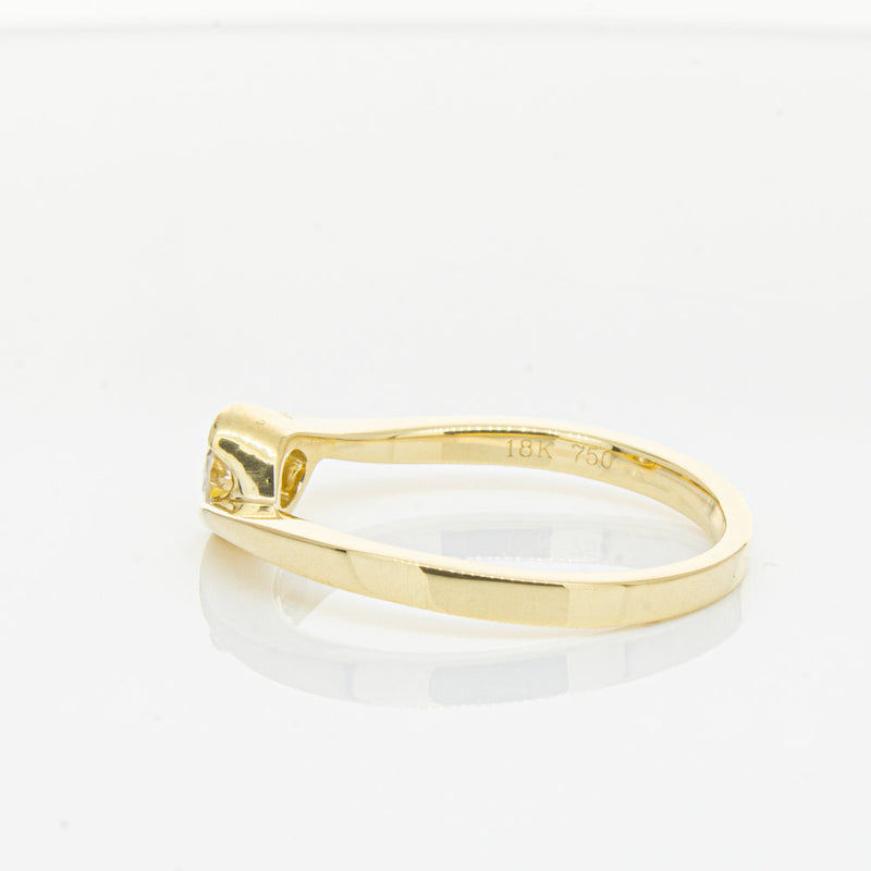 18ct Yellow Gold .30ct Diamond Embrace Ring-Ring-Walker & Hall