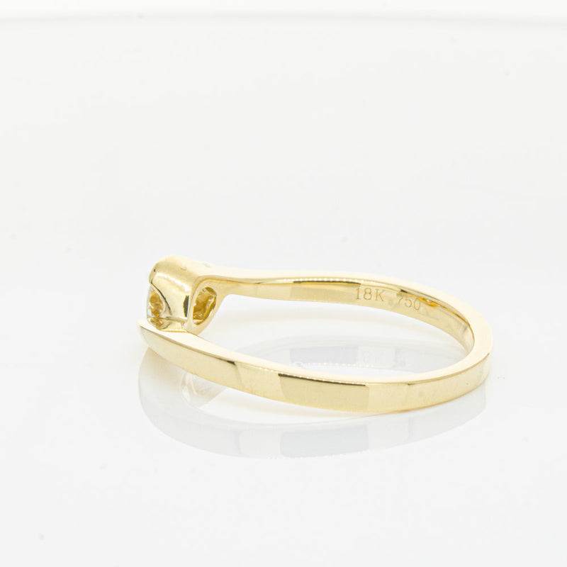 18ct Yellow Gold .30ct Diamond Embrace Ring-Ring-Walker & Hall