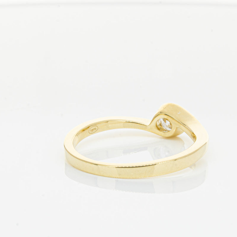 18ct Yellow Gold .30ct Diamond Embrace Ring-Ring-Walker & Hall