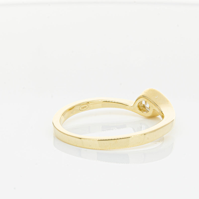 18ct Yellow Gold .30ct Diamond Embrace Ring-Ring-Walker & Hall