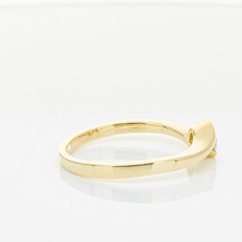 18ct Yellow Gold .30ct Diamond Embrace Ring-Ring-Walker & Hall