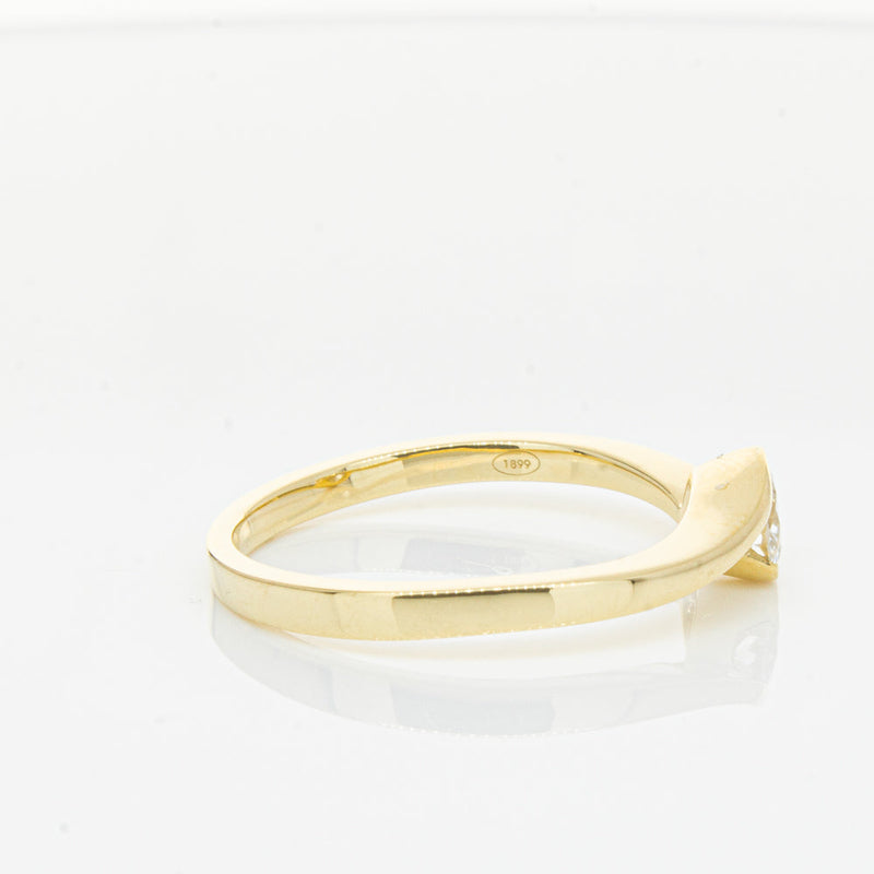 18ct Yellow Gold .30ct Diamond Embrace Ring-Ring-Walker & Hall