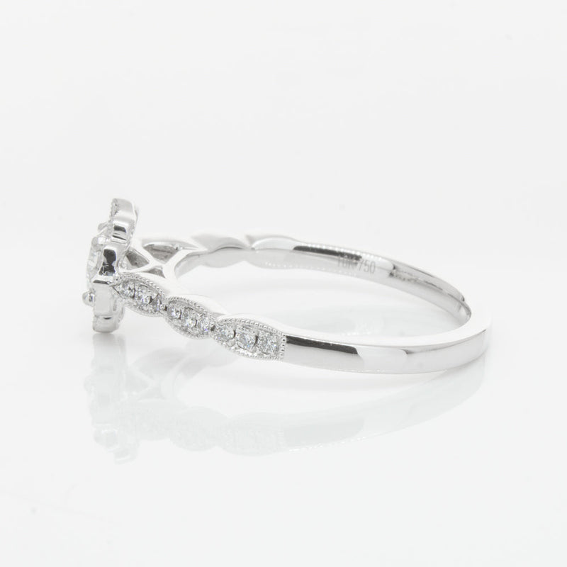 18ct White Gold .30ct Diamond Paramount Ring-Ring-Walker & Hall