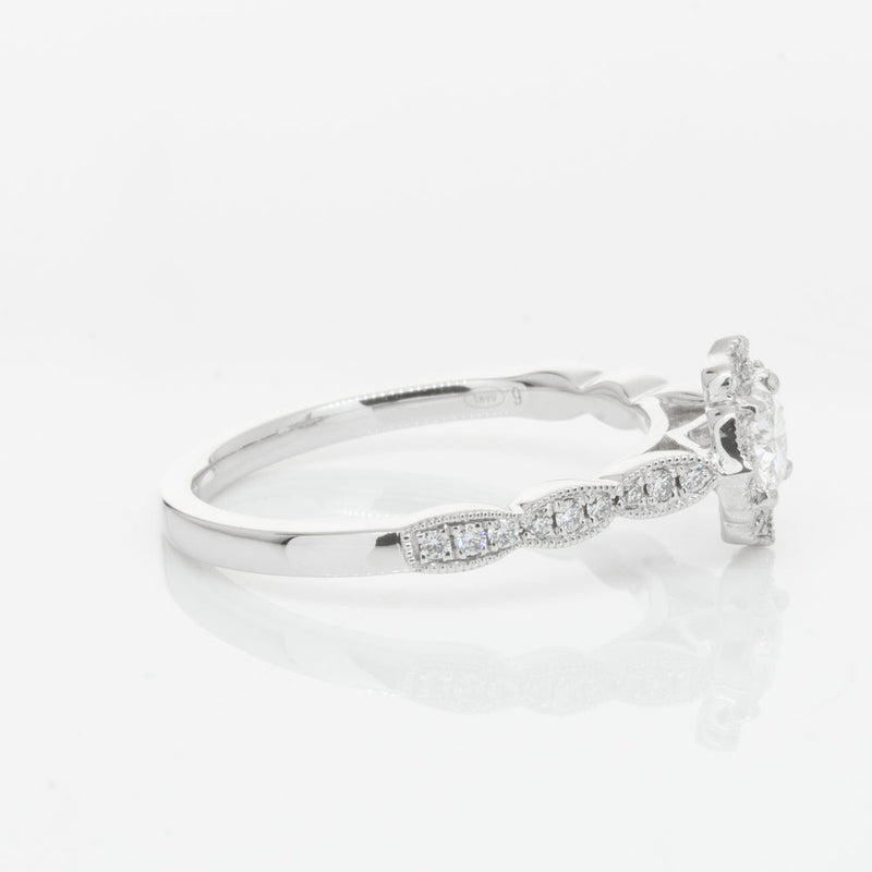 18ct White Gold .30ct Diamond Paramount Ring-Ring-Walker & Hall