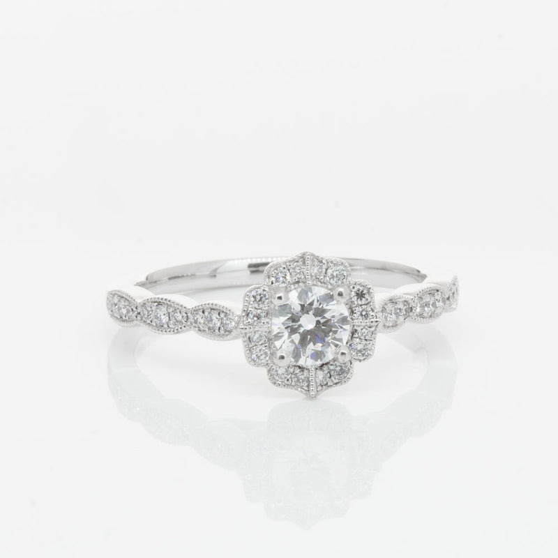 18ct White Gold .30ct Diamond Paramount Ring-Ring-Walker & Hall