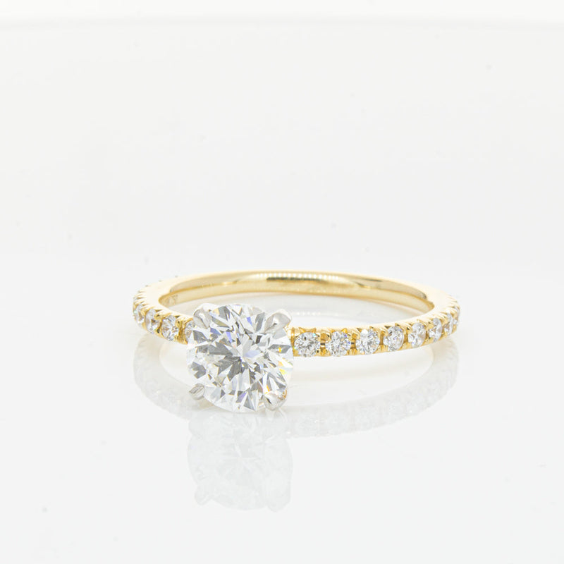 18ct Yellow Gold 1.01ct Diamond Comet Ring-Ring-Walker & Hall
