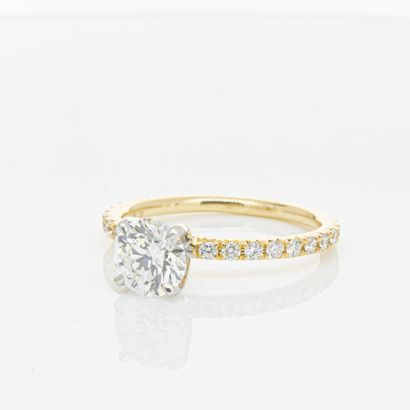 18ct Yellow Gold 1.01ct Diamond Comet Ring-Ring-Walker & Hall
