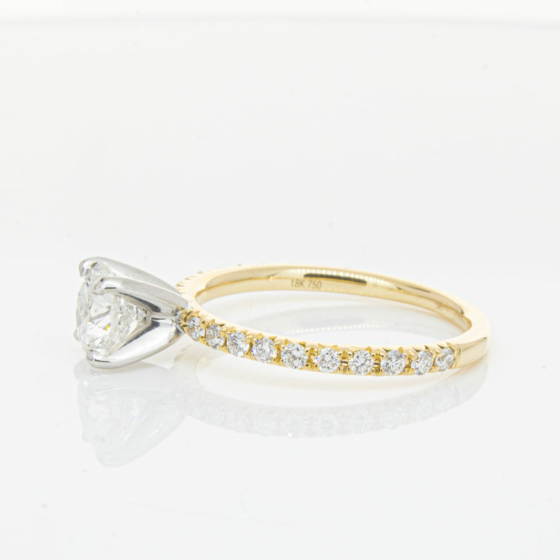 18ct Yellow Gold 1.01ct Diamond Comet Ring-Ring-Walker & Hall