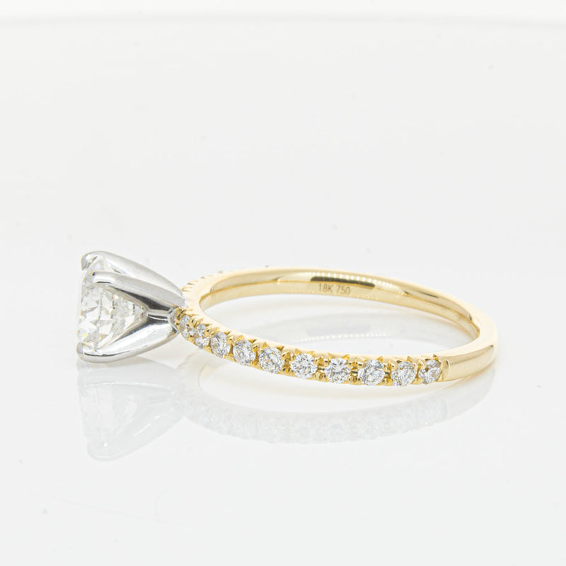 18ct Yellow Gold 1.01ct Diamond Comet Ring-Ring-Walker & Hall