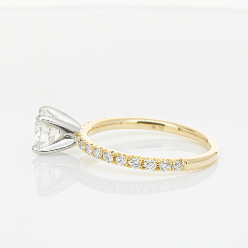 18ct Yellow Gold 1.01ct Diamond Comet Ring-Ring-Walker & Hall