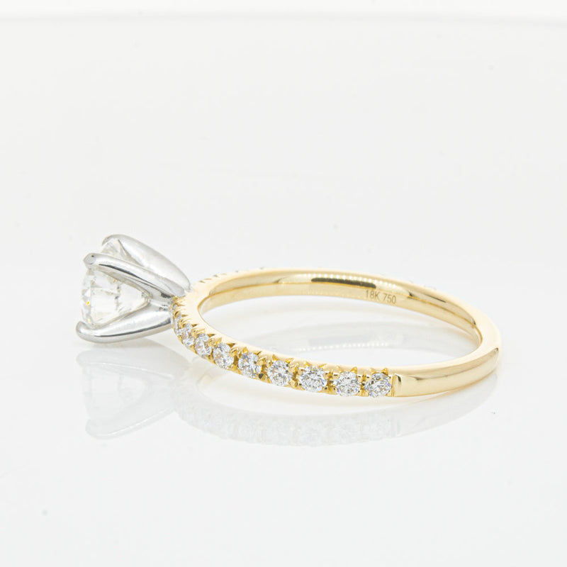 18ct Yellow Gold 1.01ct Diamond Comet Ring-Ring-Walker & Hall