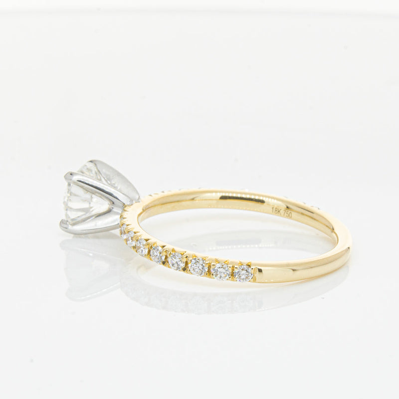 18ct Yellow Gold 1.01ct Diamond Comet Ring-Ring-Walker & Hall