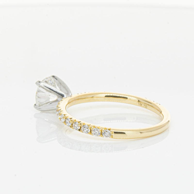 18ct Yellow Gold 1.01ct Diamond Comet Ring-Ring-Walker & Hall