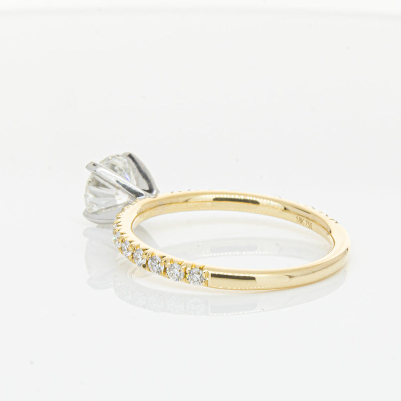 18ct Yellow Gold 1.01ct Diamond Comet Ring-Ring-Walker & Hall