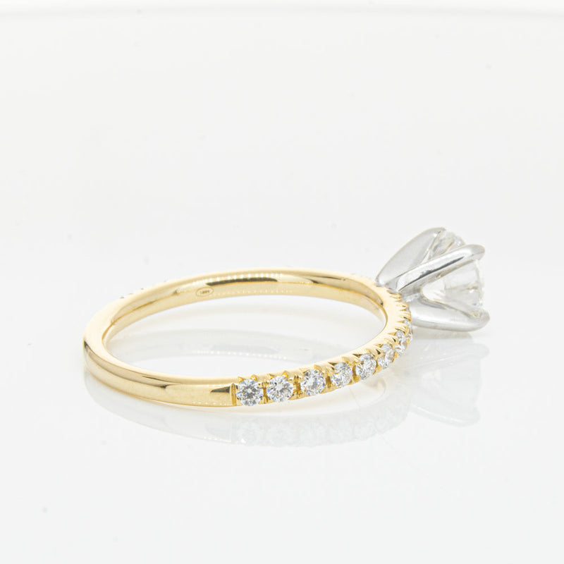 18ct Yellow Gold 1.01ct Diamond Comet Ring-Ring-Walker & Hall