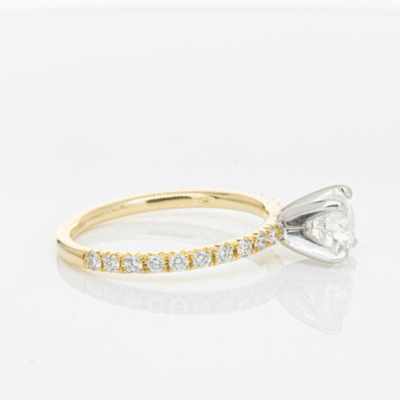 18ct Yellow Gold 1.01ct Diamond Comet Ring-Ring-Walker & Hall