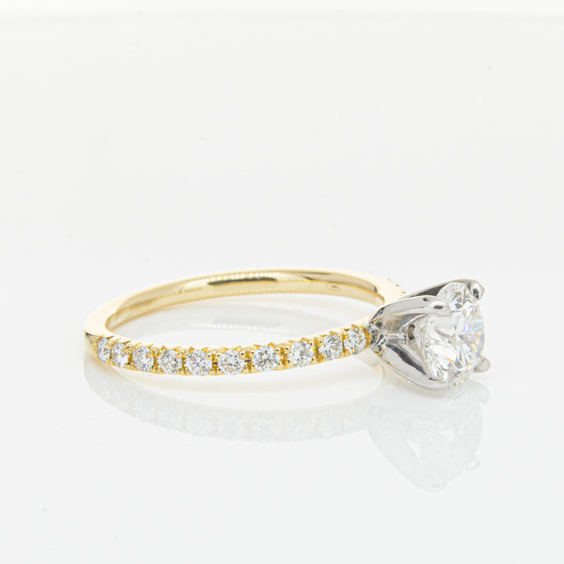 18ct Yellow Gold 1.01ct Diamond Comet Ring-Ring-Walker & Hall
