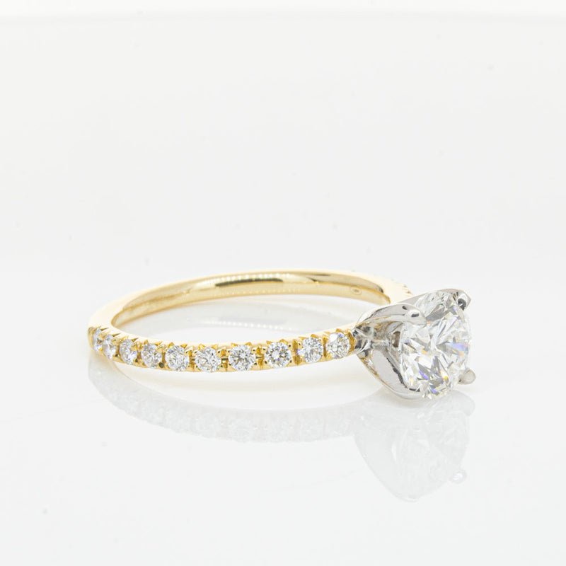 18ct Yellow Gold 1.01ct Diamond Comet Ring-Ring-Walker & Hall